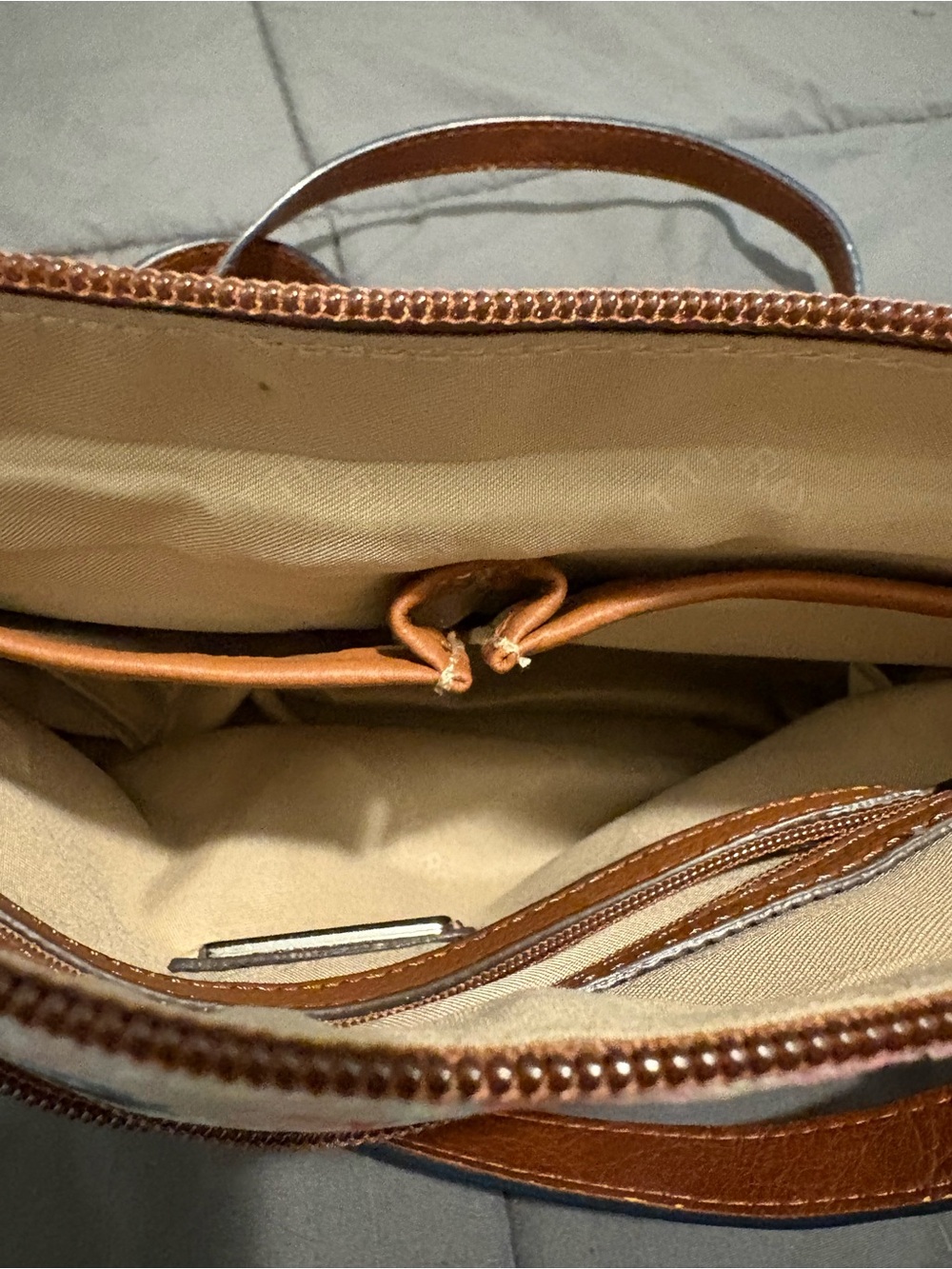 Rosetti Pastel Floral Crossbody with Brown Strap - Picture 6 of 7